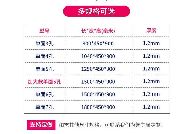 雙面不銹鋼料槽規(guī)格尺寸？